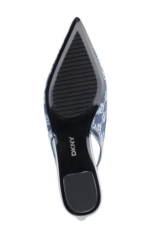 Dkny Millbury Slingback Pointed Toe Flat In Periwinkle