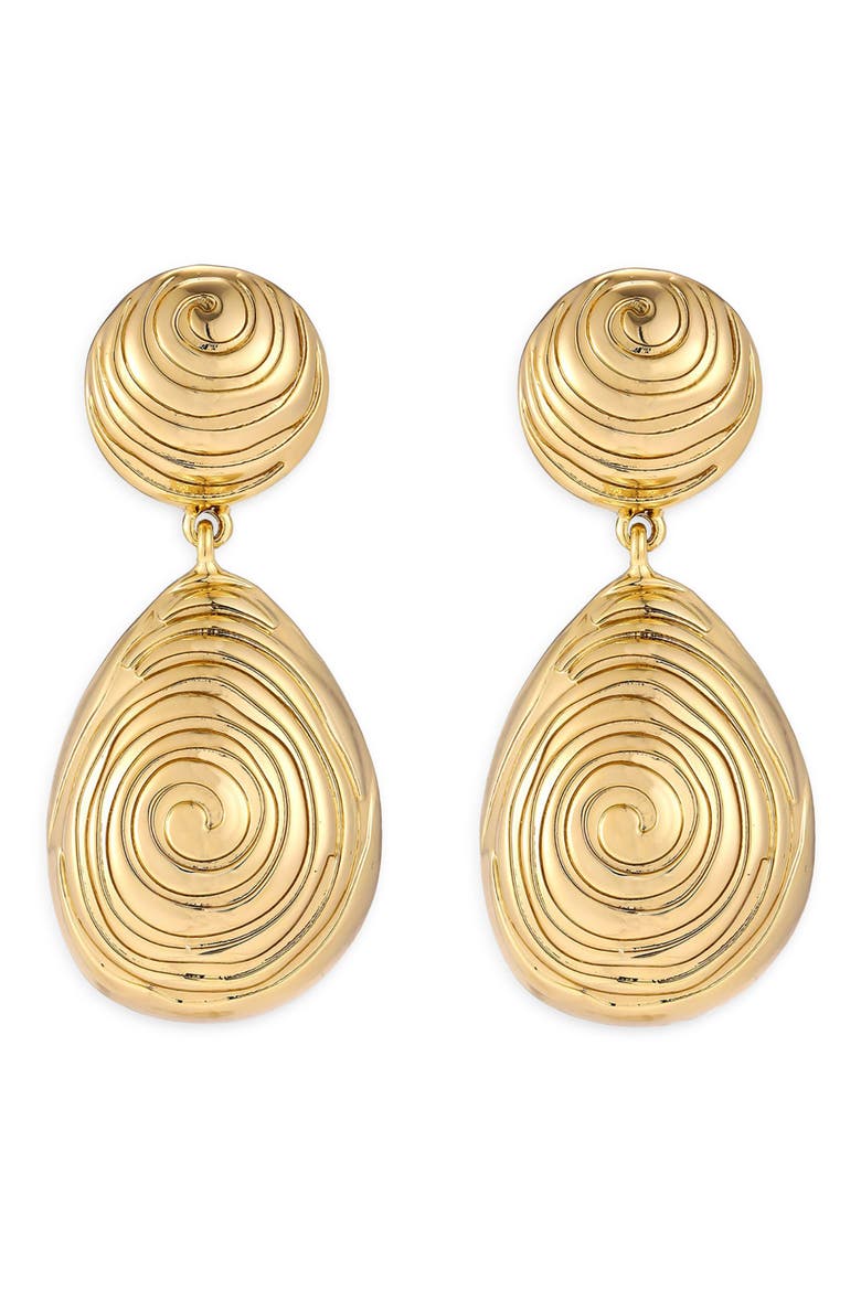 Sunspell Drop Earrings, Main, color, GOLD