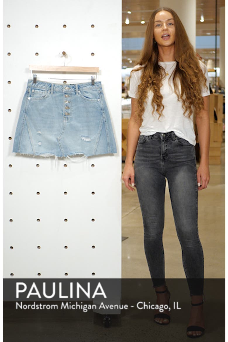 We the Free by Free People Denim A-Line Skirt video