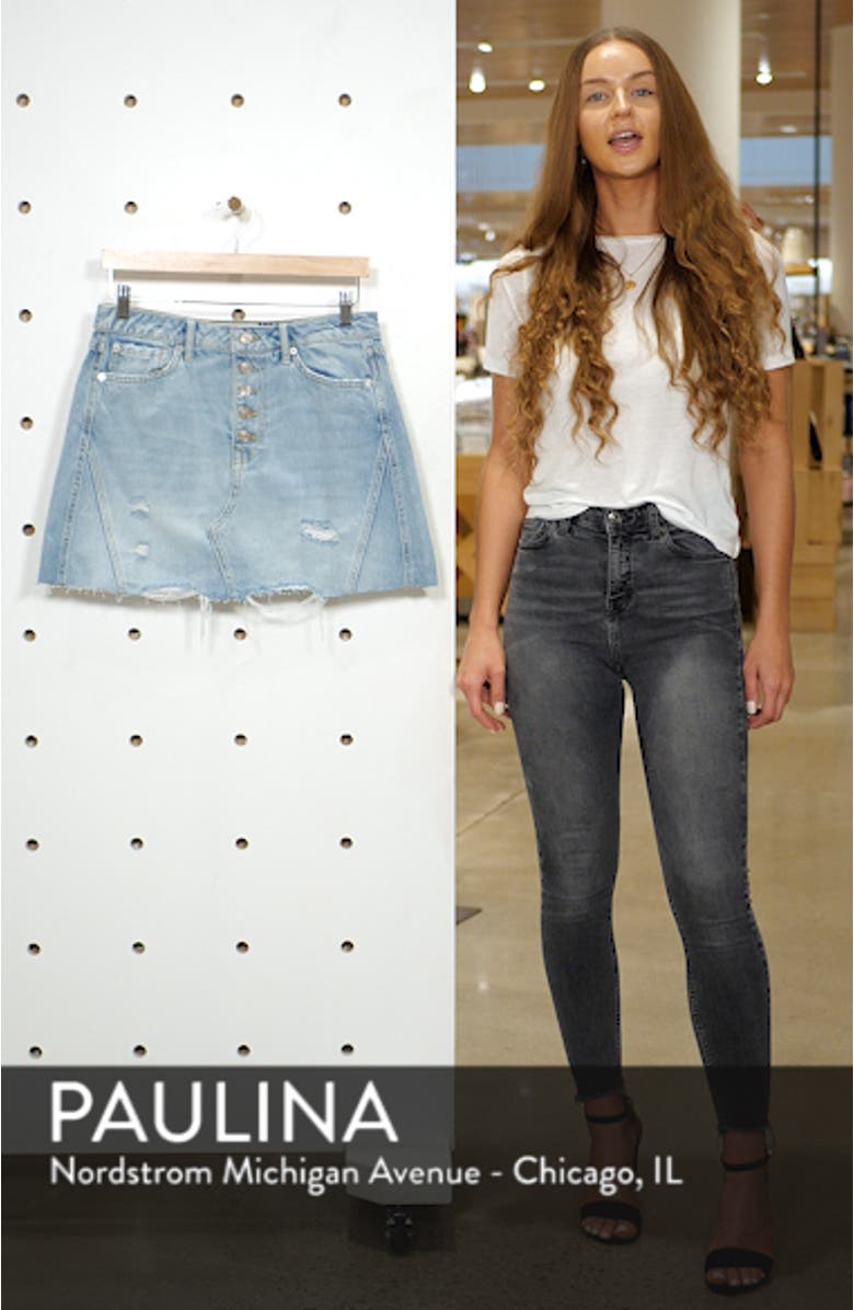 We the Free by Free People Denim A-Line Skirt, sales video thumbnail