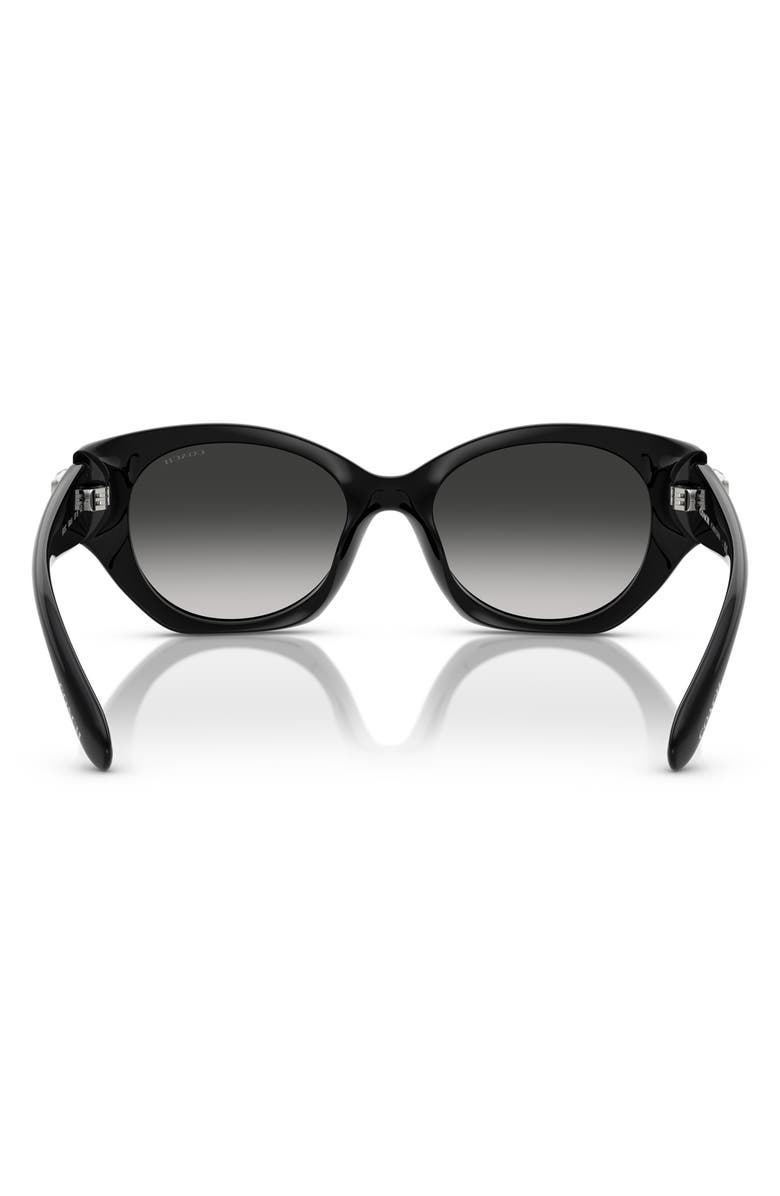 COACH 52mm Gradient Oval Sunglasses, Alternate, color,