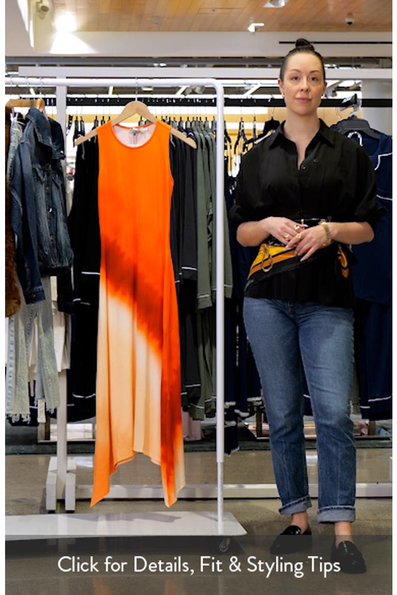 Gradient Asymmetric Hem Midi Dress video