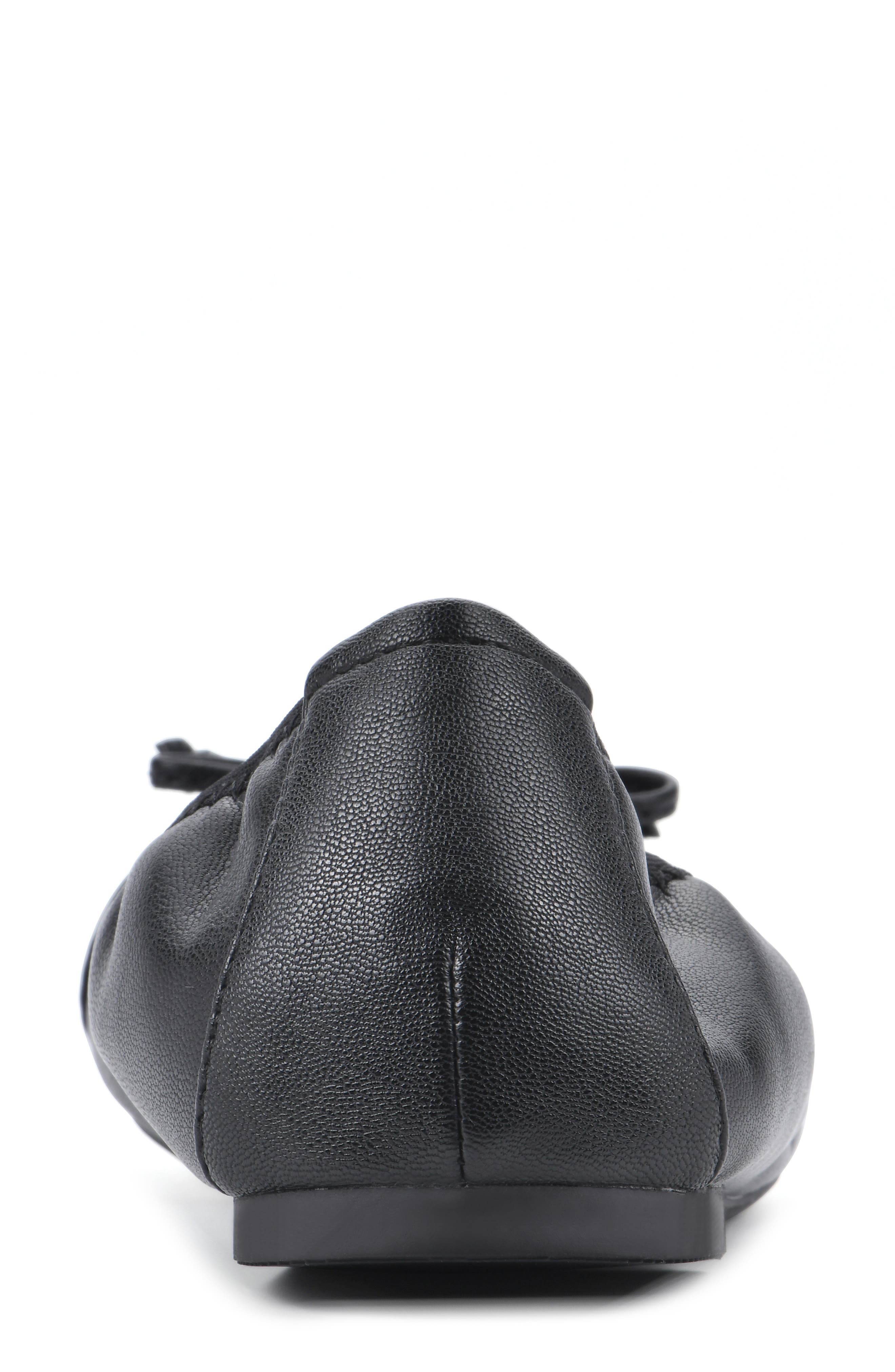 White Mountain Footwear Sunnyside II Ballet Flat, Alternate, color, Black/ Black/ Patent