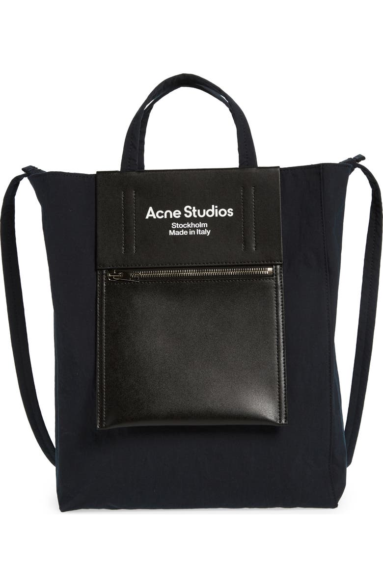 Acne Studios Medium Baker Out Papery Nylon Tote, Main, color,