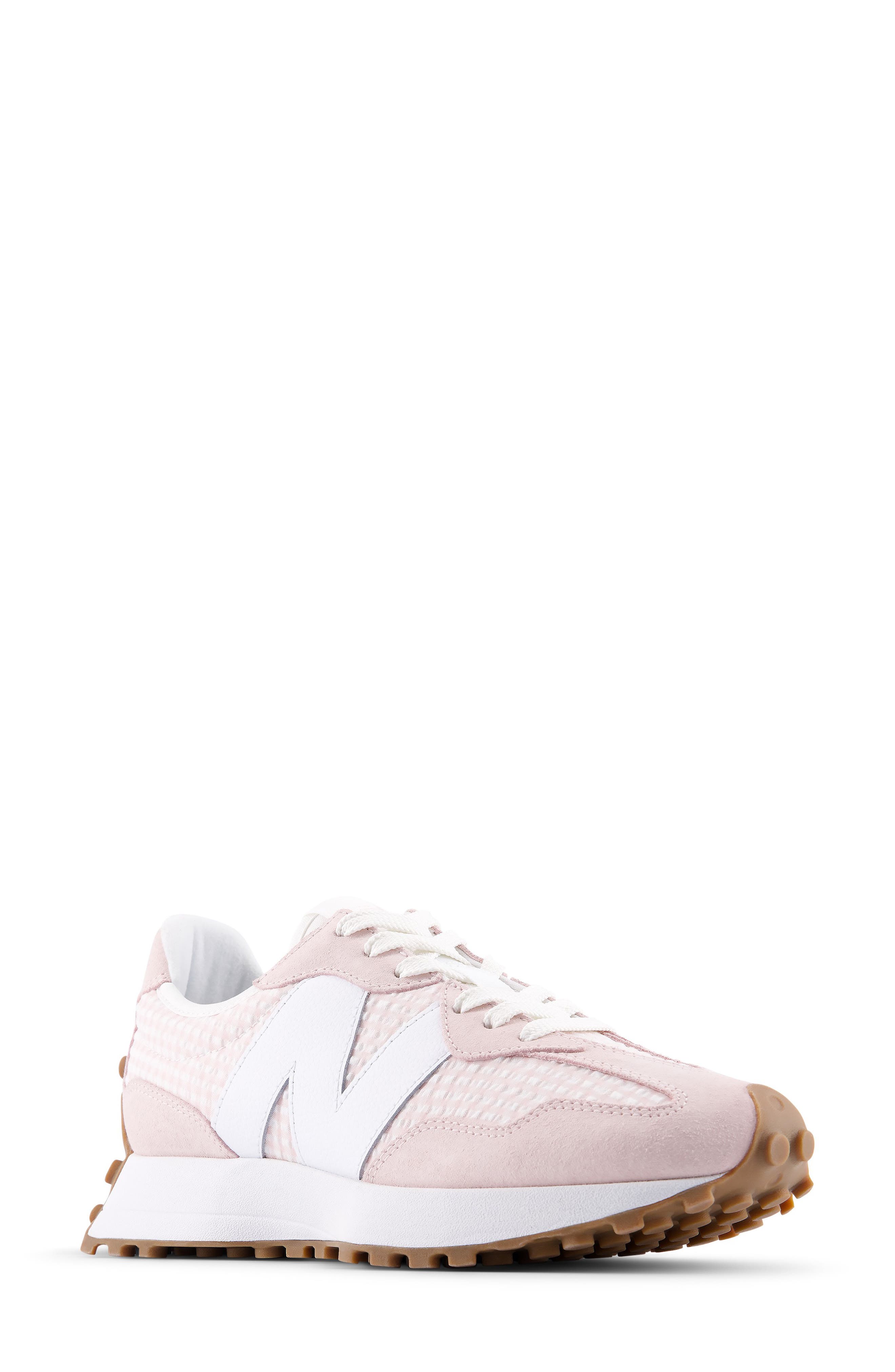New Balance 327 Sneaker, Main, color, Stone Pink/Nb 103 White