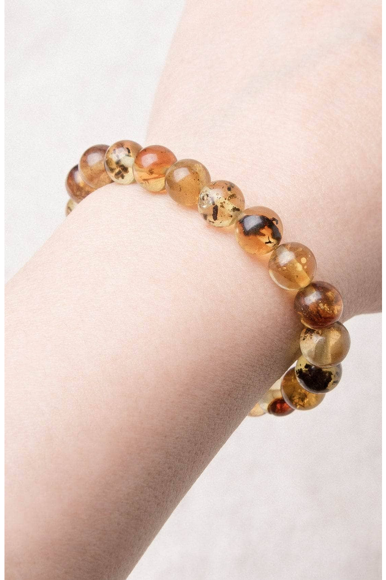 Genuine Amber Energy Bracelet, Alternate, color, Amber