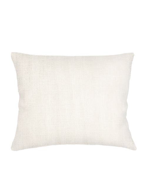 Anaya So Soft Linen Dutch Euro Pillow With Down Alternative Insert In Natural White