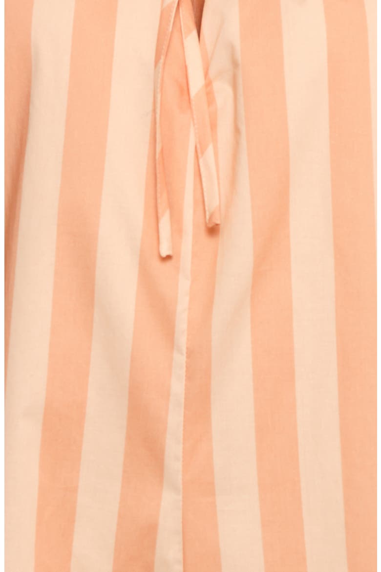 Carina Stripe Cotton Romper, Alternate, color, TERRACOTTA STRIPE
