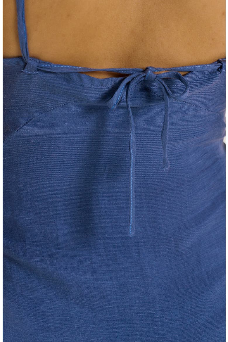 Maternity and Nursing Knot Dress Nolwenn, Alternate, color, Blue