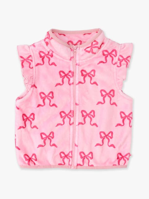 Ruffle Marshmallow Fleece Vest
