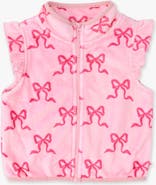 RuffleButts Ruffle Marshmallow Fleece Vest
