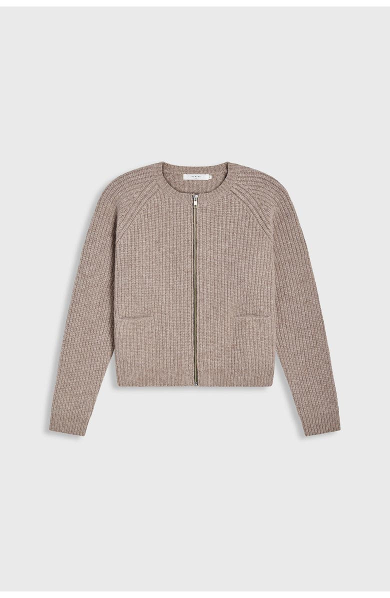 Almina Concept Knit Zip Up Cardigan, Alternate, color, 