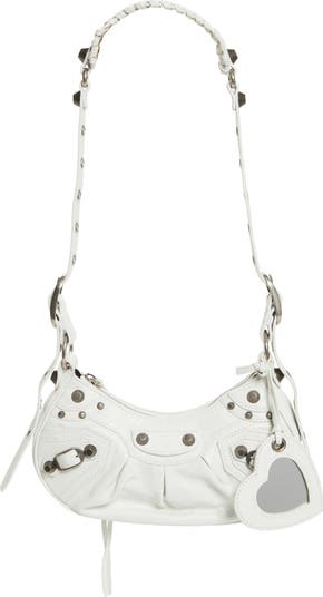 ショルダーバッグ・ポシェット BALENCIAGA WHITE LEATHER SMALL LE CAGOLE SLING SHOULDER BAG Balenciaga Small Le Cagole Sling Shoulder Bag | White