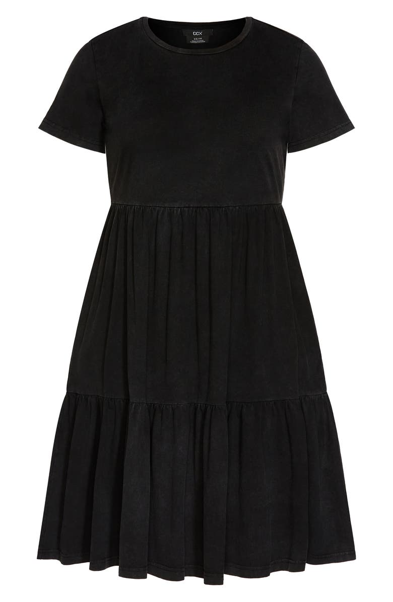 City Chic Retro Roller Midi T-Shirt Dress, Alternate, color,