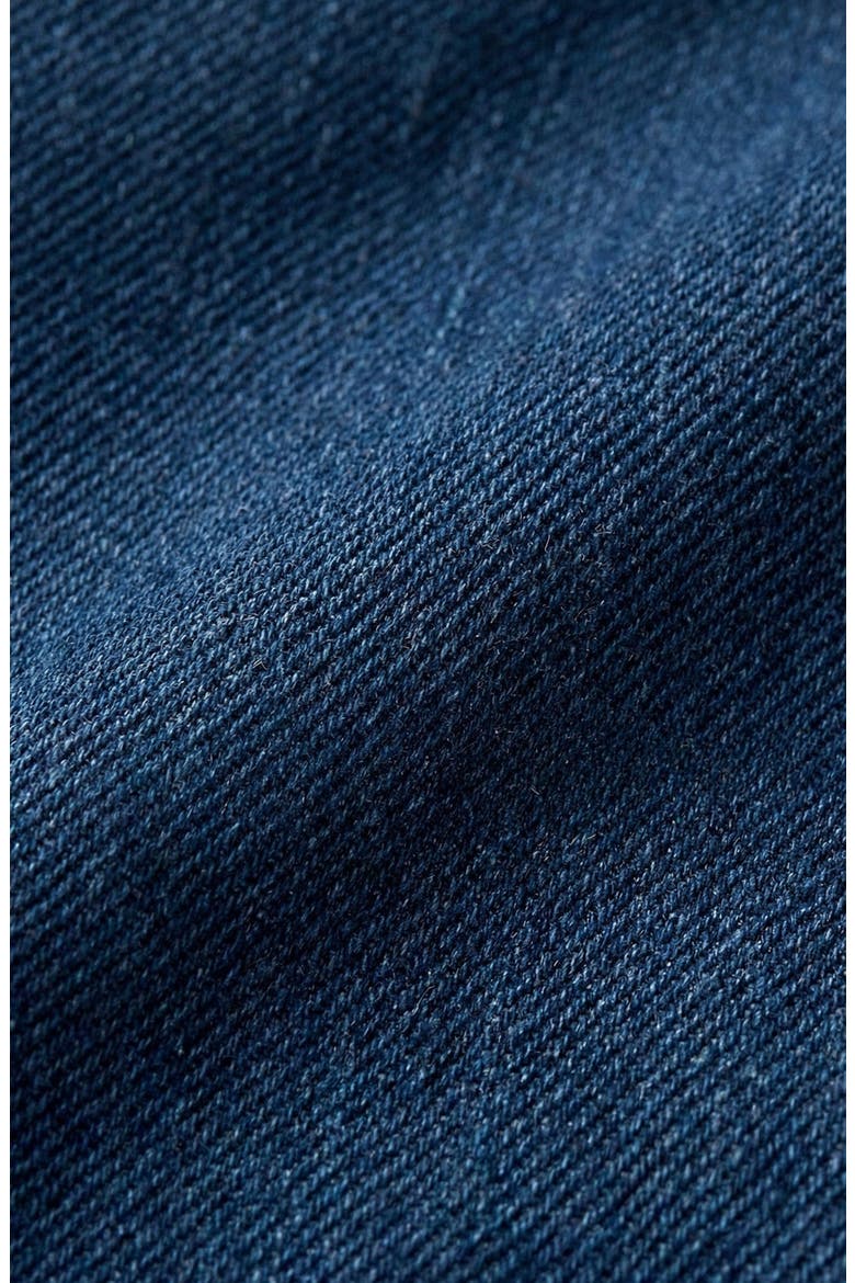 Button Front Utility Pocket Denim Jacket, Alternate, color, Dark Indigo Blue