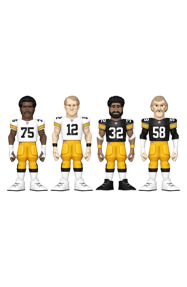 Funko Pittsburgh Steelers Funko Fanatics Exclusive NFL Rushmore Four-Pack Vinyl Gold Legends 12'' Figures - Limited Edition, Alternate, color, 