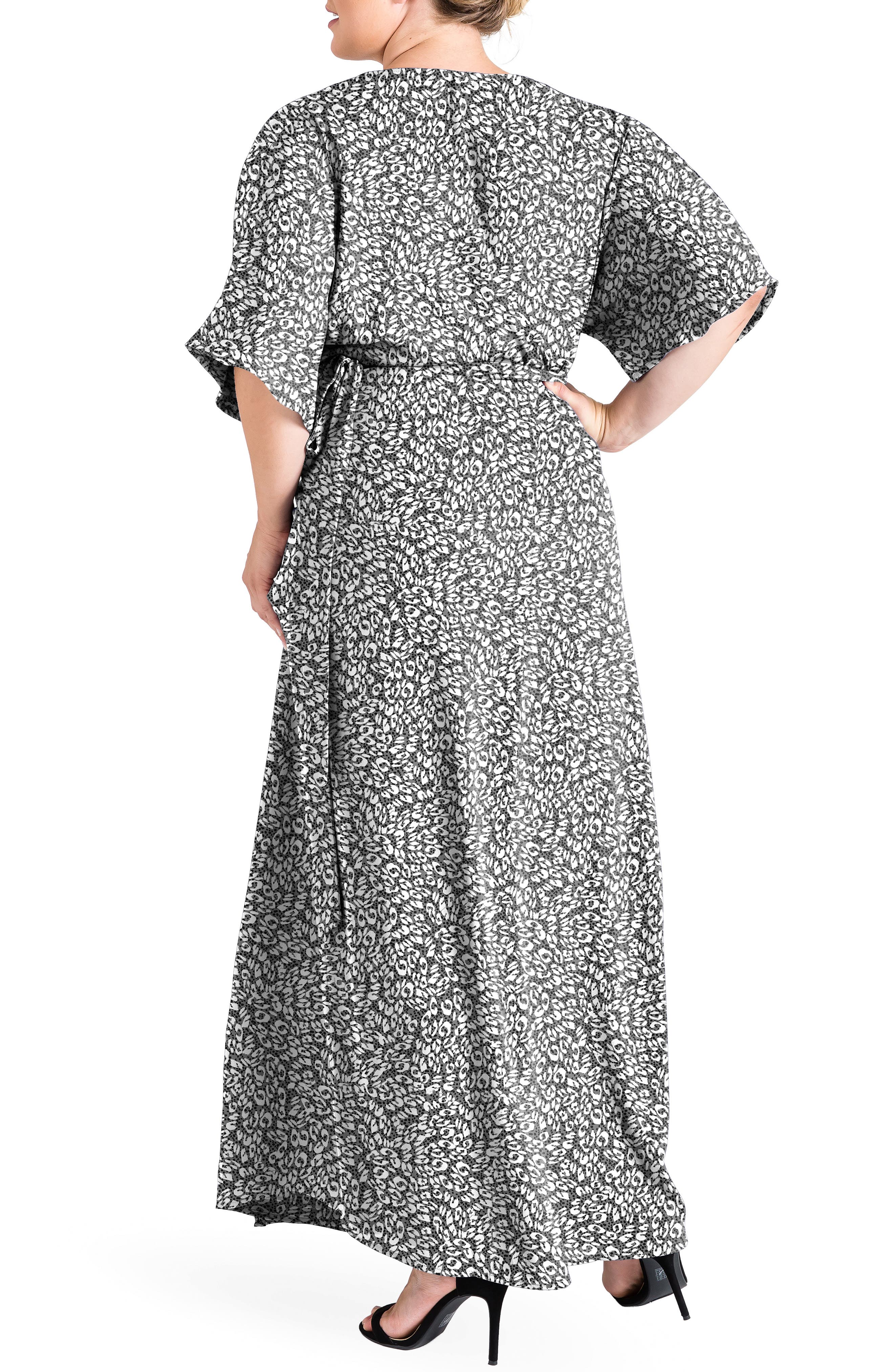 Short Sleeve Wrap Maxi Dress - image 4