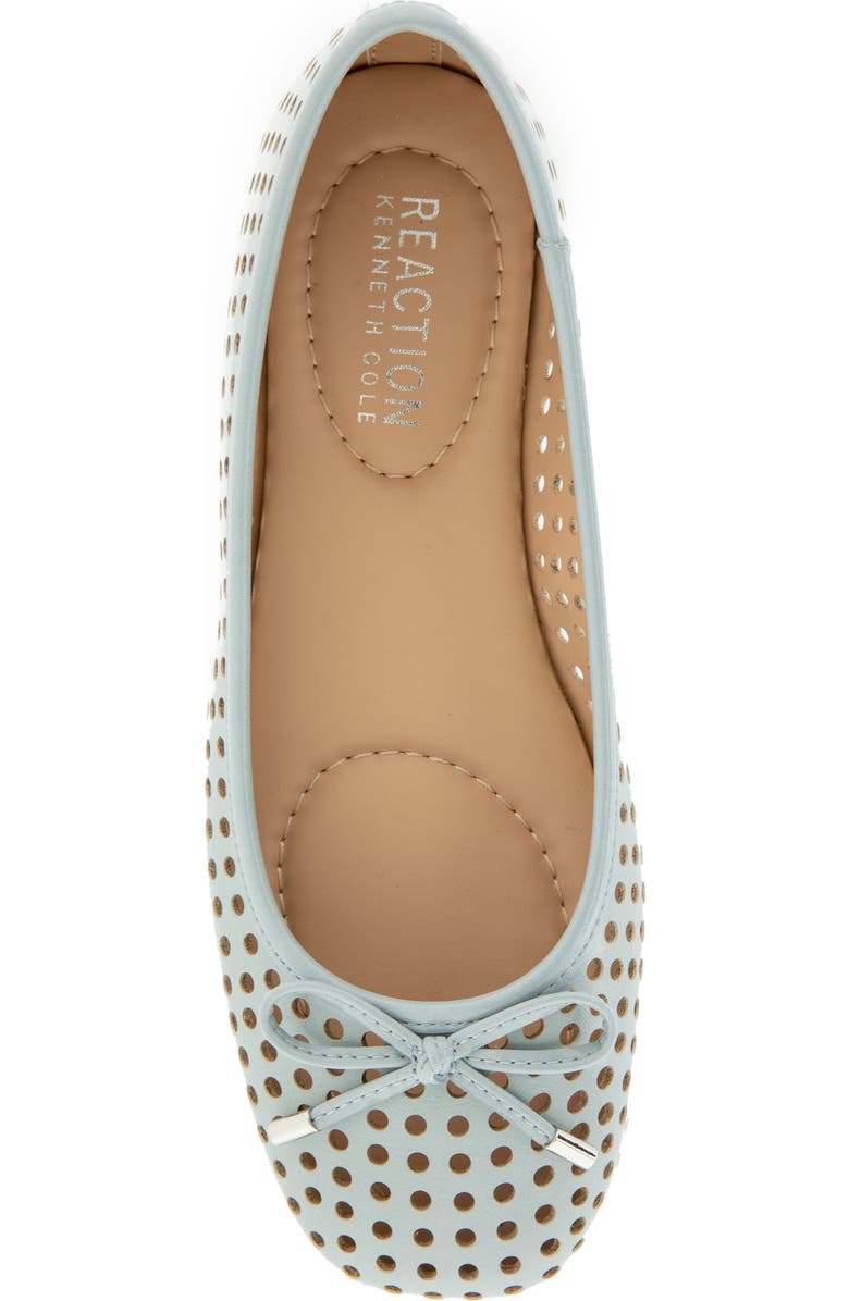 Reaction Kenneth Cole Elstree Perforated Ballet Flat, Alternate, color, Steel Blue