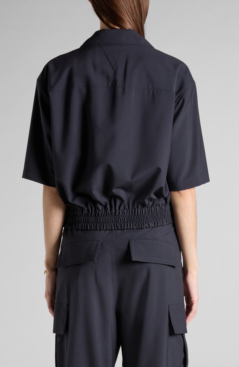 Bottega Veneta Fine Wool Blouson Shirt, Alternate, color, 