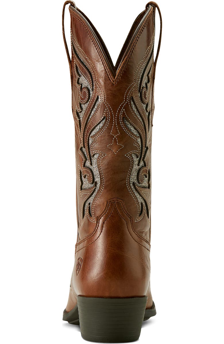 Ariat Heritage Bliss X Toe Western Boot, Alternate, color, Dark Tan