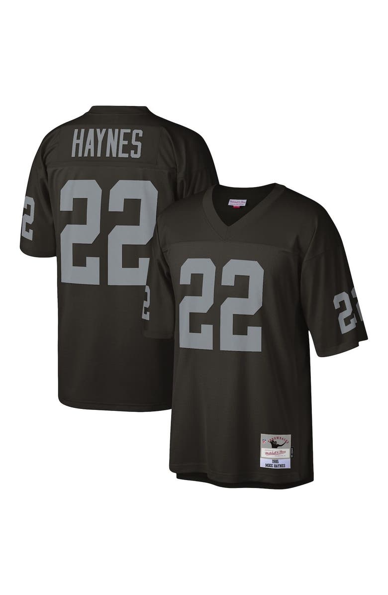 Mitchell & Ness Men's Mitchell & Ness Mike Haynes Black Las Vegas Raiders Legacy Replica Jersey, Main, color, Black