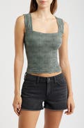 Free People Love Letter Floral Knit Camisole