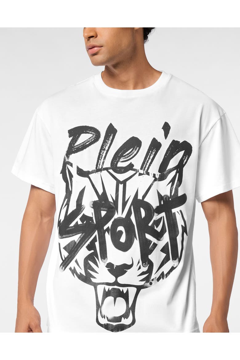 Round Neck T-Shirt Plein Sport Men, Alternate, color, white