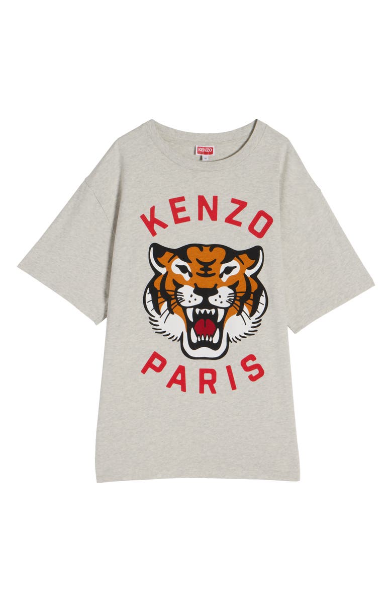 KENZO Lucky Tiger Oversize Cotton Graphic T-Shirt, Alternate, color, 