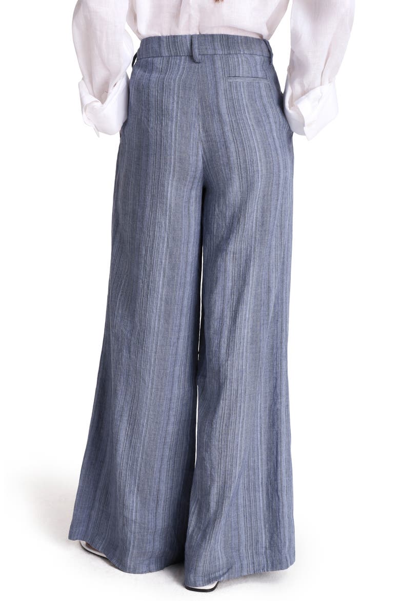 New Didi Pleated Wide Leg Pants, Alternate, color, BLUE MULTI
