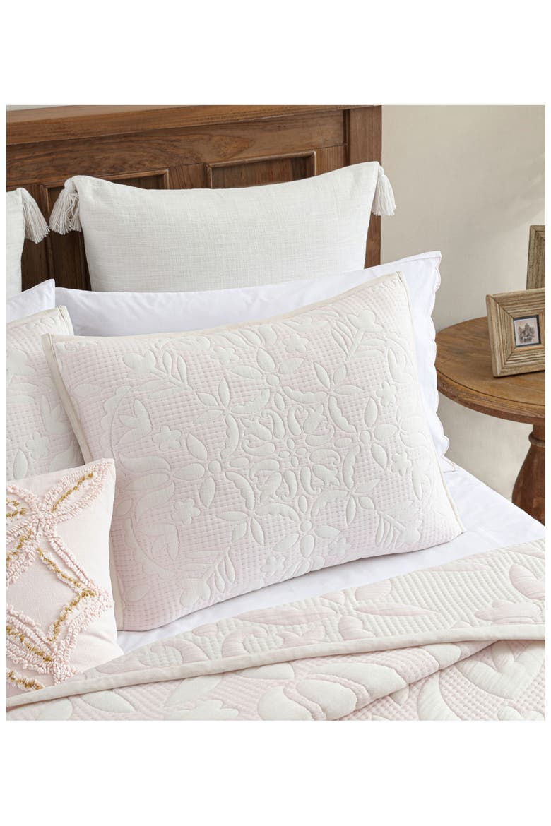 Medallion Floral Comforter & Shams Set, Alternate, color, BLUSH