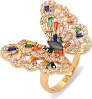 EYE CANDY LOS ANGELES Ziva Butterfly Cubic Zirconia Ring