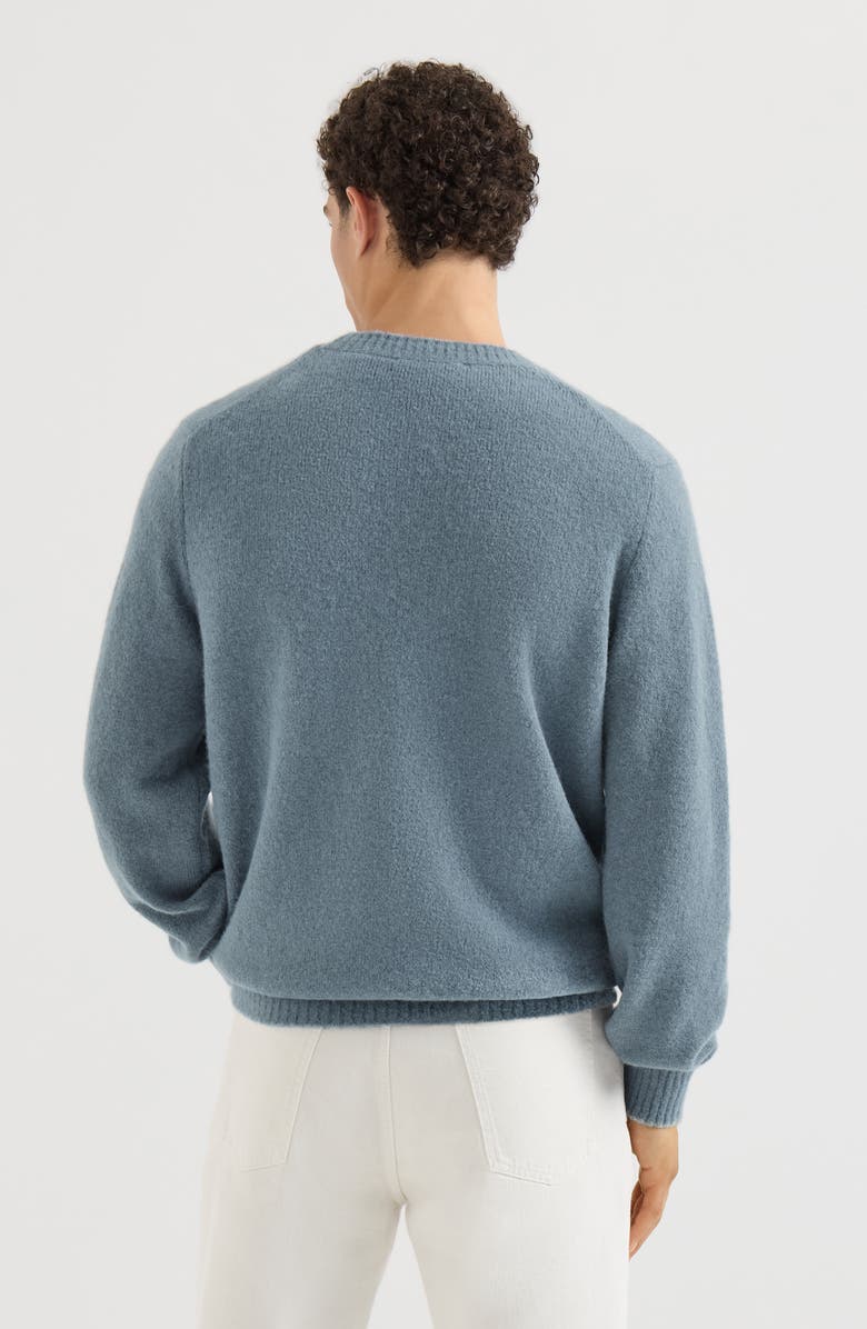 Brunello Cucinelli Alpaca, cashmere and wool sweater, Alternate, color, Cerulean