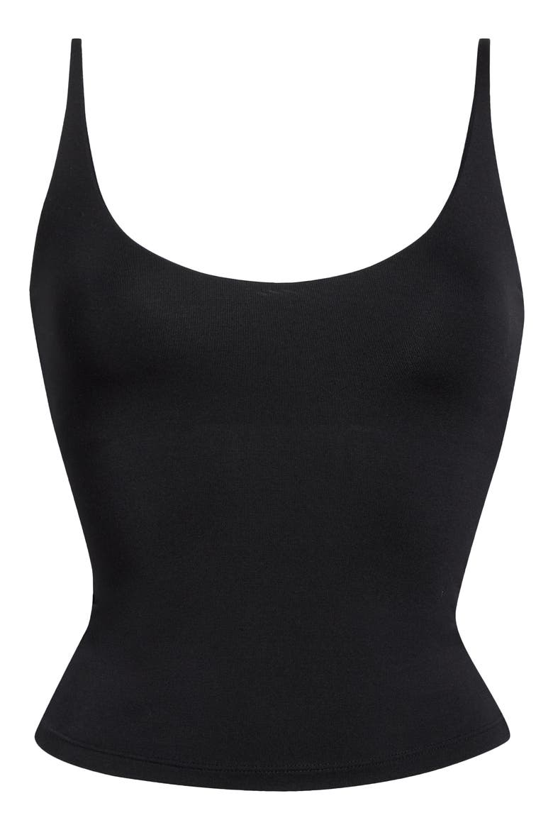 Smooth Layers Scoop Neck Camisole, Main, color, OBSIDIAN