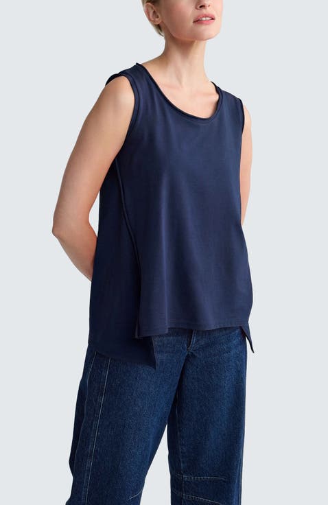 Azari Sleeveless Jersey Top