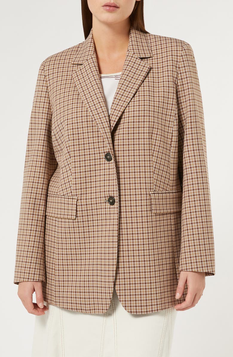 Marina Rinaldi Michela Plaid Blazer, Main, color, 