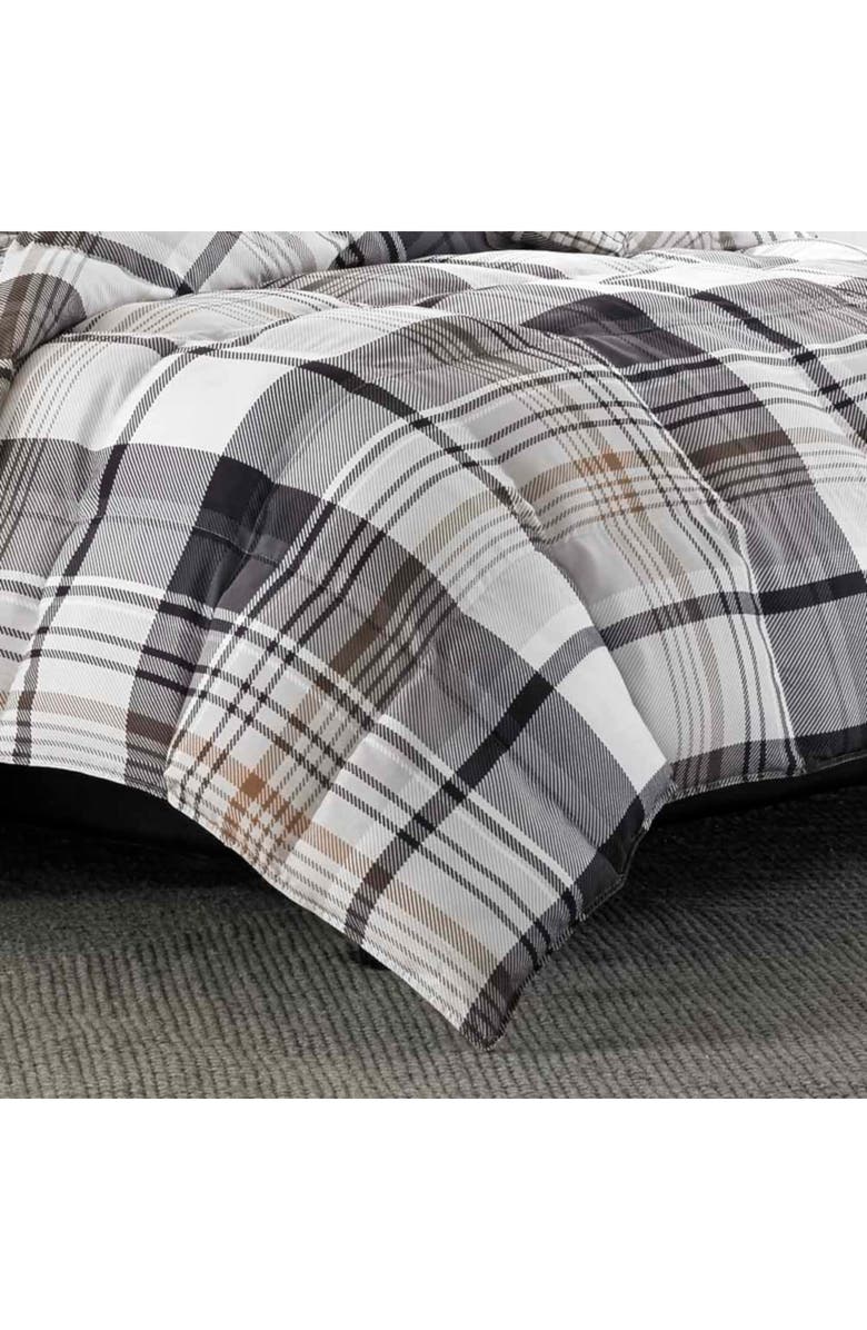 Eddie Bauer Normandy Plaid Comforter Set, Alternate, color, Black