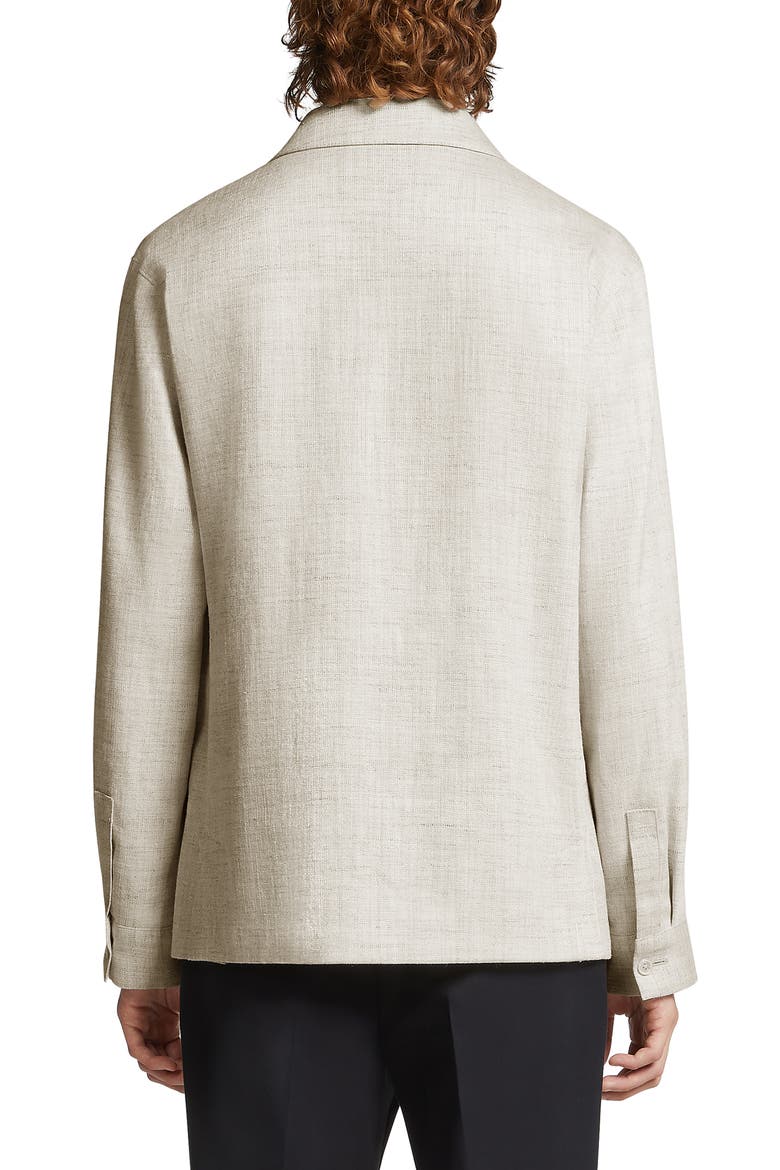 Silk & Linen Blend Chore Jacket, Alternate, color, NATURAL