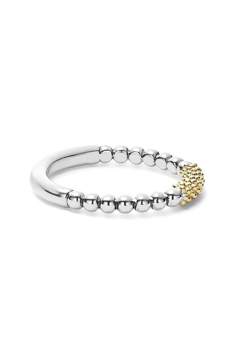 LAGOS 'Caviar Icon' Stacking Ring, Alternate, color, Silver