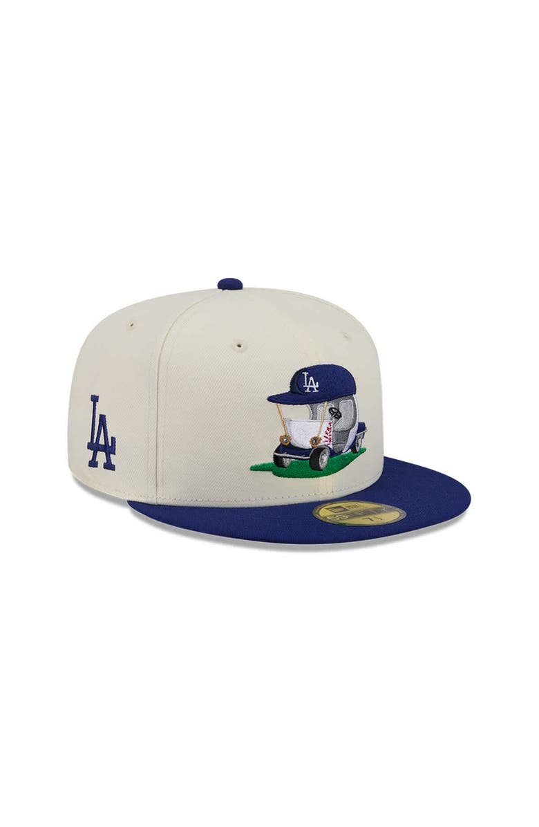 New Era Men's New Era  Cream/Royal Los Angeles Dodgers Bullpen Cart 59FIFTY Fitted Hat, Main, color, Cream