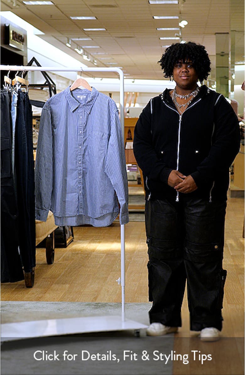 Stripe Poplin Button-Up Shirt, sales video thumbnail