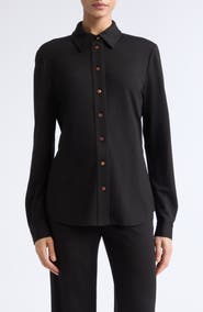 Lafayette 148 New York Long Sleeve Button Down Shirt