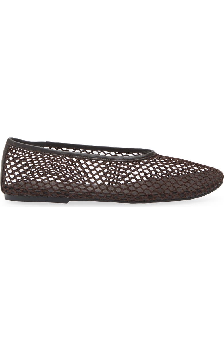 Tony Bianco Mazey Ballet Flat, Alternate, color, Chocolate Mesh