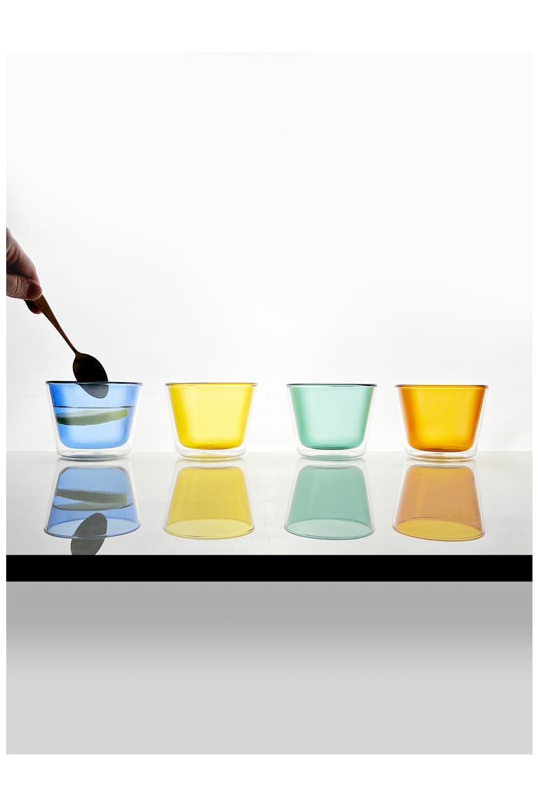 Rocks Set of 4 Glasses, Alternate, color, MULTI