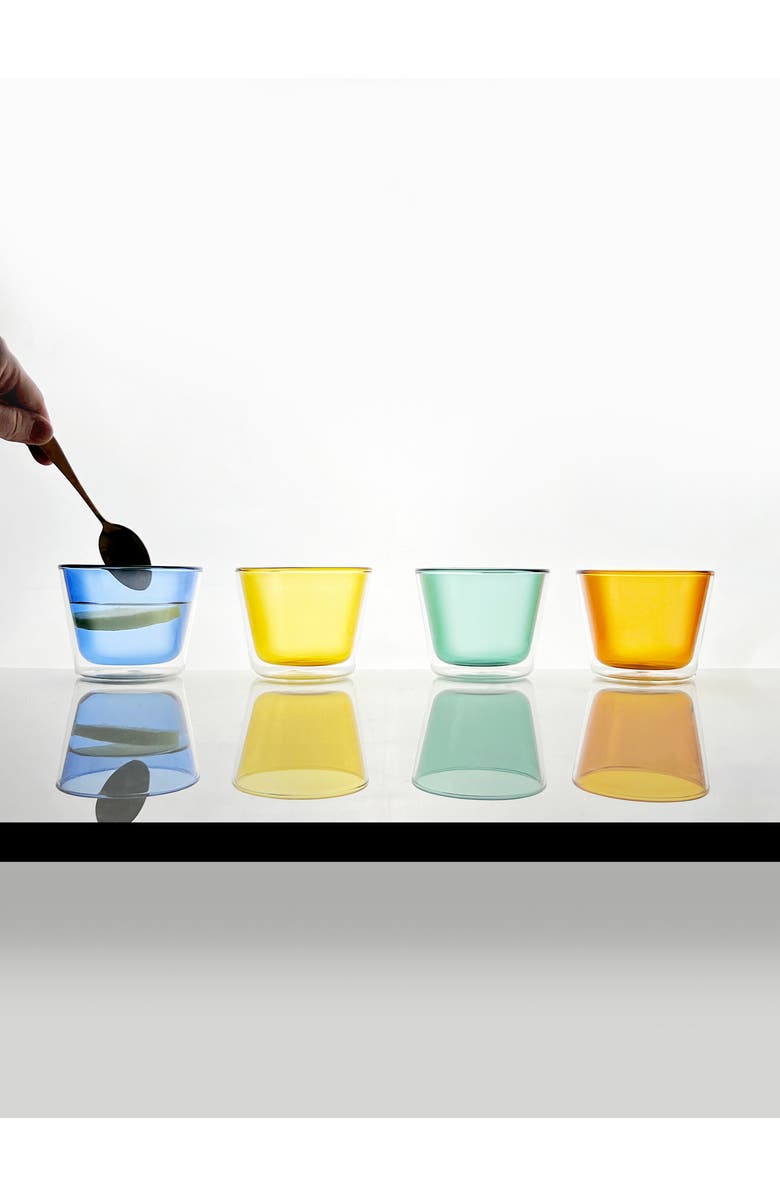 CLOUDNOLA Rocks Set of 4 Glasses, Alternate, color, Multi