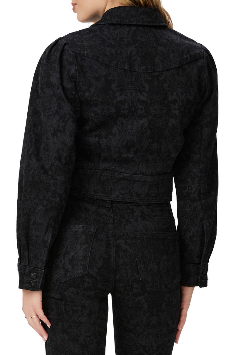 Evelyn Laser Floral Jacket, Alternate, color, BLACK LASER FLORAL
