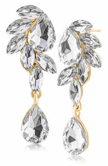 JARDIN Cascading Crystal Drop Earrings