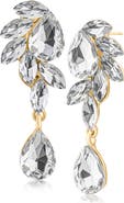 JARDIN Cascading Crystal Drop Earrings