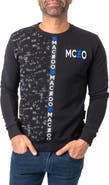 Maceoo Future Black Stretch Cotton Graphic Sweater