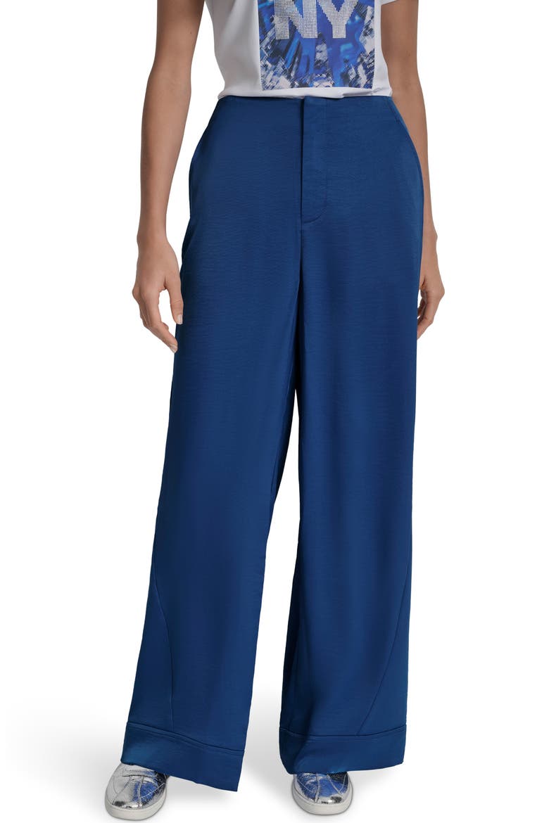 Wide Leg Pants, Main, color, CADET BLUE