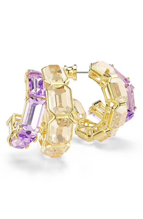 Swarovski Millenia Hoop Earrings In Purple